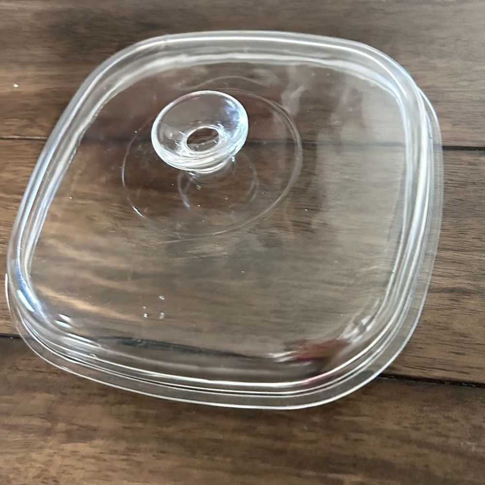 Pyrex Clear Glass Square Lid  41-B